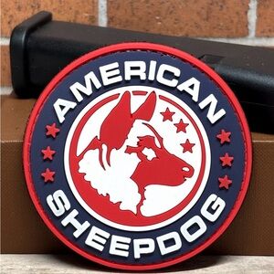 Tactical PVC Patch - American Sheepdog Patch -  German Shepherd Morale Gun Patch
